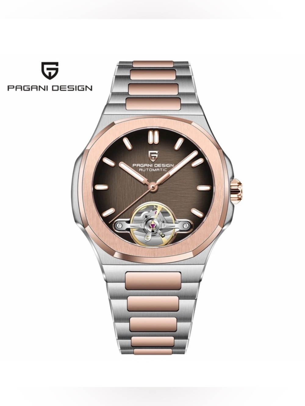 PAGANI DESIGN PD-YS025 Skeleton Tourbillon Men's Mechanical Automatic Watch - Picture 2 of 11